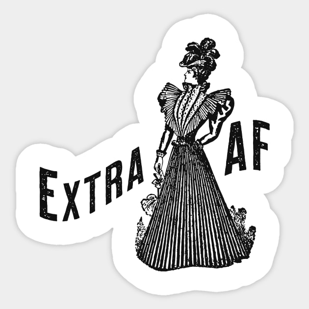 Extra AF Sticker by tommartinart